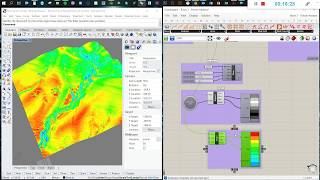 Grasshopper 7 Terrain analysis with Bison [upl. by Anallij]