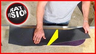 Put On Skateboard amp Longboard Grip Tape CORRECTLY [upl. by Aiekram980]