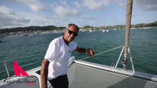 Mouillage en catamaran avec Regis Guillemot Charter [upl. by Ahsekam]