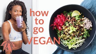 Beginners Guide to Going VEGAN 🍠🌿 [upl. by Nehpets]