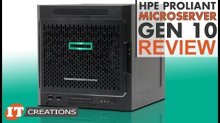 HPE ProLiant Microserver Gen10 REVIEW  IT Creations [upl. by Tarttan776]