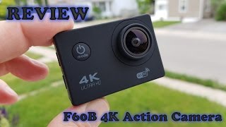 F60 4K WIFI Action Camera REVIEW and Sample Footage [upl. by Ennazzus]