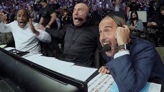 UFC 261 Commentator Booth Reactions [upl. by Rheingold]